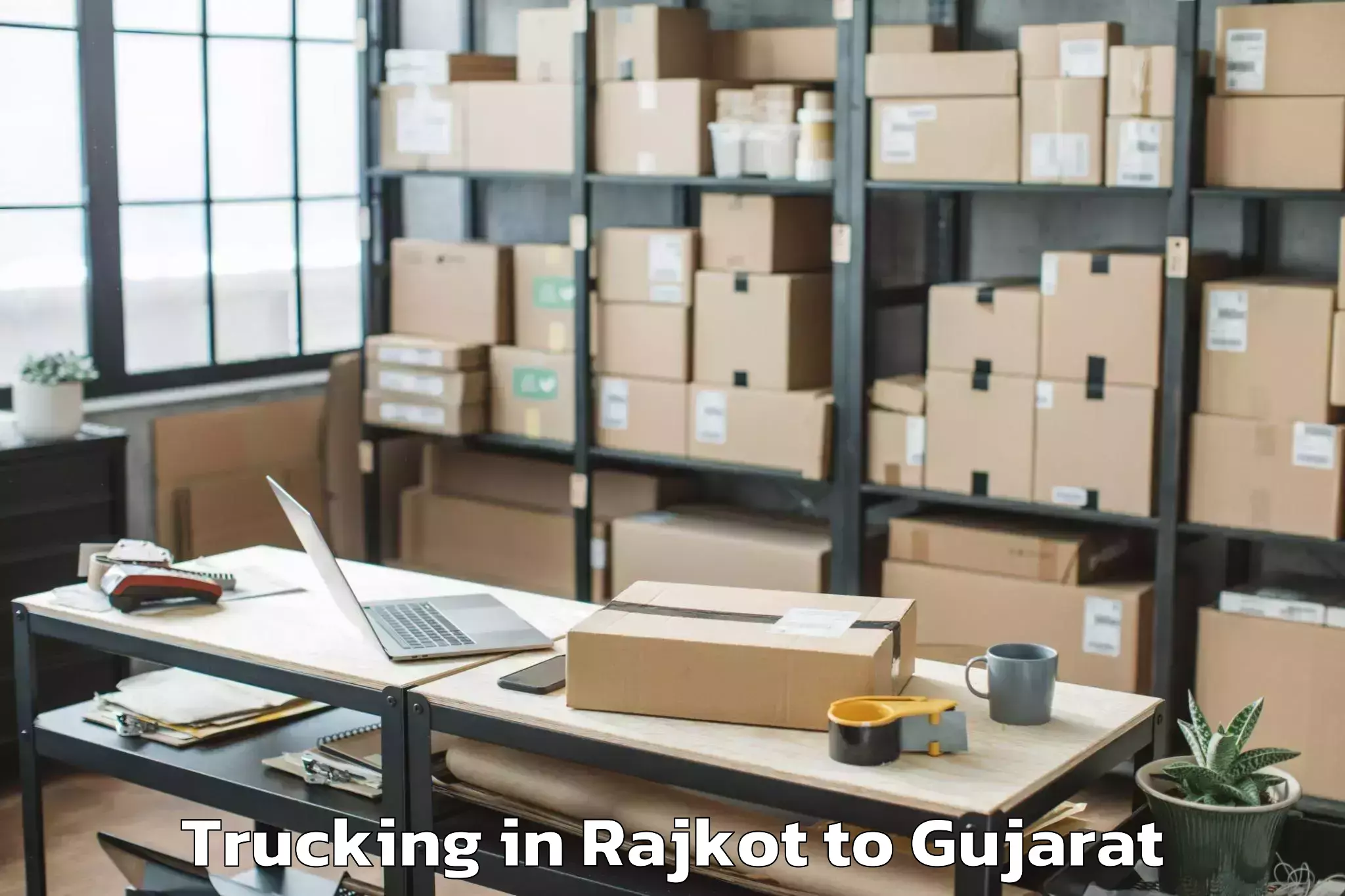 Affordable Rajkot to Bodeli Trucking